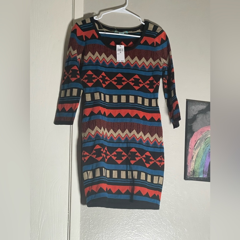 Flying Tomato Aztec Print Mini Dress - Picture 2 of 3